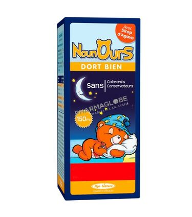 Api Nature NounOurs Dort Bien Sirop Enfants Flacon 150 ml Pharmaglobe.lu