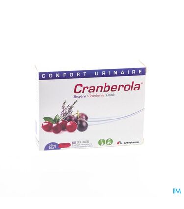 Arkopharma Cranberola 60 Gélules Confort Urinaire | Pharmaglobe.lu